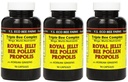 Y.S. Eco Bee Farms, (3 Pack) Royal Jelly, Bee Pollen, Propolis, Plus Korean Ginseng, 90 kapslar