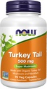 NOW Foods Supplements, Turkiet Tail 500 mg, Super Mushroom, tillverkad med organisk Turkiet Tail Mushroom och Mycelium, 90 Veg Capsules