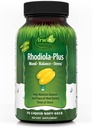 Irwin Naturals Rhodiola-Plus - 75 Liquid Soft-Gels - hjälper till att upprätthålla balans och sinnesfrid - med L-Theanin, vitamin D3 & Magnesium - 25 portioner