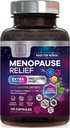 Klimakteriet Tillägg för kvinnor med Dong Quai, Chaste Berry, Black Cohosh, 8 miljarder CFU Probiotics - Hot Flash Night Sweats & Menopause Relief Probiotic för vaginal, Digestive Health - 120 kapslar