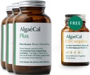 ALGAECAL Plus Bundle - Gratis 4-i-1 Vitamin D3 Complete & Red Algae Calcium med 16 benstödjande näringsämnen, kliniskt stöds för att öka bendensitet och öka immunsystemet