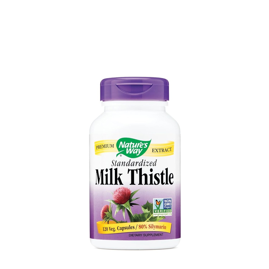 Natures Way Milk Thistle standardiserad, 120 räkna