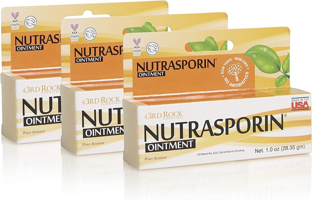 3rd Rock Essentials | Nutrasporin Ointment | First Aid Ointment | (1,0 oz | 3 Packs)