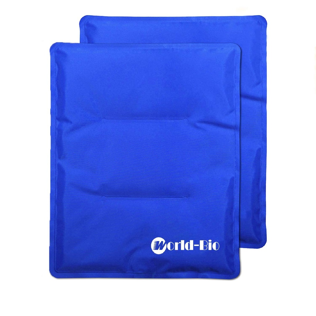 WORLD-BIO 2Packs Flexible Large Ice Pack for Injuries, Large Cold Compress