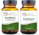 MD Prescriptives PureBiotic och ProbioZyme Bundle - Digestive & Gut Health Supplement - 60 kapslar / 90 kapslar