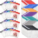 35 & 70 Pieces Pill Pouch Bags Zippered, Anglecai Reusable Pill Pouch för Medicine Bags Portable Self Sealing Travel Medicine Packets med Slide Lock Drug Baggies (70)