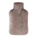 Hot Water Bottle with Luxury Cosy Faux Fur Cover, 2L Leakproof Hot Water Bag for Neck, Shoulder Pain Relief, Hot and Cold Therapies for Women,Men, Brown