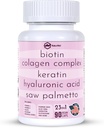 Collagen 1000mg Rhodiola Rosea 2500mg Biotin 10.000mcg, Hyaluronic Acid, DHT Blocker, Vitamin C & E, Folic Acid, Aloe Vera, Quercetin, Green Tea, Keratin, MSM - 90 greve (90 greve av 1)