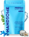 Handsome, Marine Collagen tabletter förbättrade med Aloe Vera, Hydrolyserade Collagen kosttillskott för män, 60 kapslar per påse