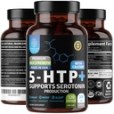 N1N Premium 5-HTP 200mg Plus Calcium, tillverkad av Griffonia Seed Extract, Non GMO och Gluten Free, 120 Caps