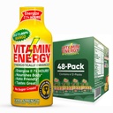 Vitamin Energy B12 11,000% Extra Strength Energy Shot Mango 48 Pack, 260mg Natural Caffeine, B12 & B6, Nootropic Focus, Vitality, Zero Sugar, Gluten-Free, Vegan, Kosher, 1,93 fl oz