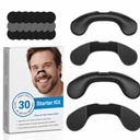 Extra Strength Nose Strips for Easier Breathing, Nasal Strips for Snoring, Comfortable Snoring Solution (Matte Black, 30Pcs)