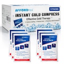 Instant cooler Ice pack- Ice packs 6 Count Disposable 7.5 x 4.5 Inches - Ready to use – Ideal for Injuries, Inflammation, Sprains, Strains,Pain relief