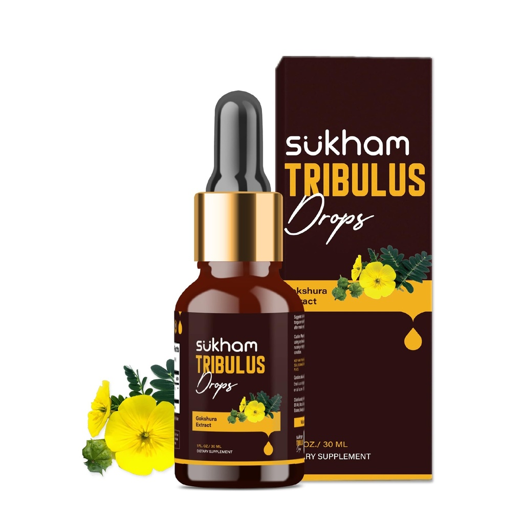 Tribulus Terrestris Liquid Drops TTT-120 Tribulus Extract | 3rd Party Lab Tested | för Recovery & Performance- 1 FL.OZ (40 portioner) med Saponins & Flavonoids, Alkoholfri flytande koncentrat