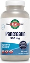 KAL Pancreatin 350mg, Digestive Enzymes for Women and Men, Pancreatic Enzymes for Digestive Health Support, Gluten Free, Non-GMO, Rapid Disintegration, 60-Day Guarantee, 500 Servings, 500 tabletter