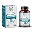 Just Jaivik Organic Haritaki (Terminalia Chebula) - 750mg (90 tabletter) | Kosttillskott för avgiftning och föryngring för Vata