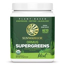 Organic Greens Powder Superfood Complex | Organic Super Greens Powder från Raw Juice med Probiotics Moringa Leaf & Electrolyte Minerals | Vegan Non-GMO No Added Sugar (Mint, 45 Servings)