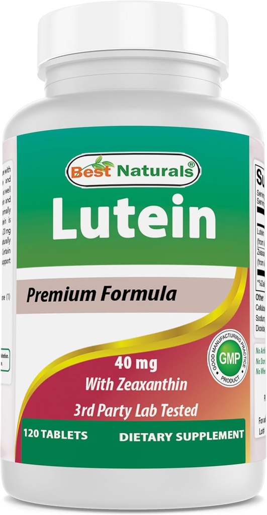 Bästa natur Lutein 40 mg med Zeaxanthin- 120 tabletter