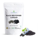 Kosmiskt element 100% ren svart fröpulver kapslar organisk - Vegan Nigella Sativa 450mg svart kumin frön per servering - för hälsa - 60 kapslar