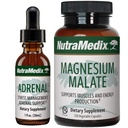 NutraMedix Energy Support Bundle - Inkluderar Adrenal Energy Support Liquid Drops och Magnesium Malate Capsules för Energy & Athletic Support - No Caffeine - 2-Piece Supplement Set