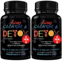 Forskning Labs 2 Pack Doctor Rekommenderad Premium Liver Detox Cleanse & Support w/Milk Thistle, Beet Root, Dandelion. 23 Kraftfulla örter för kraftfull avgiftning