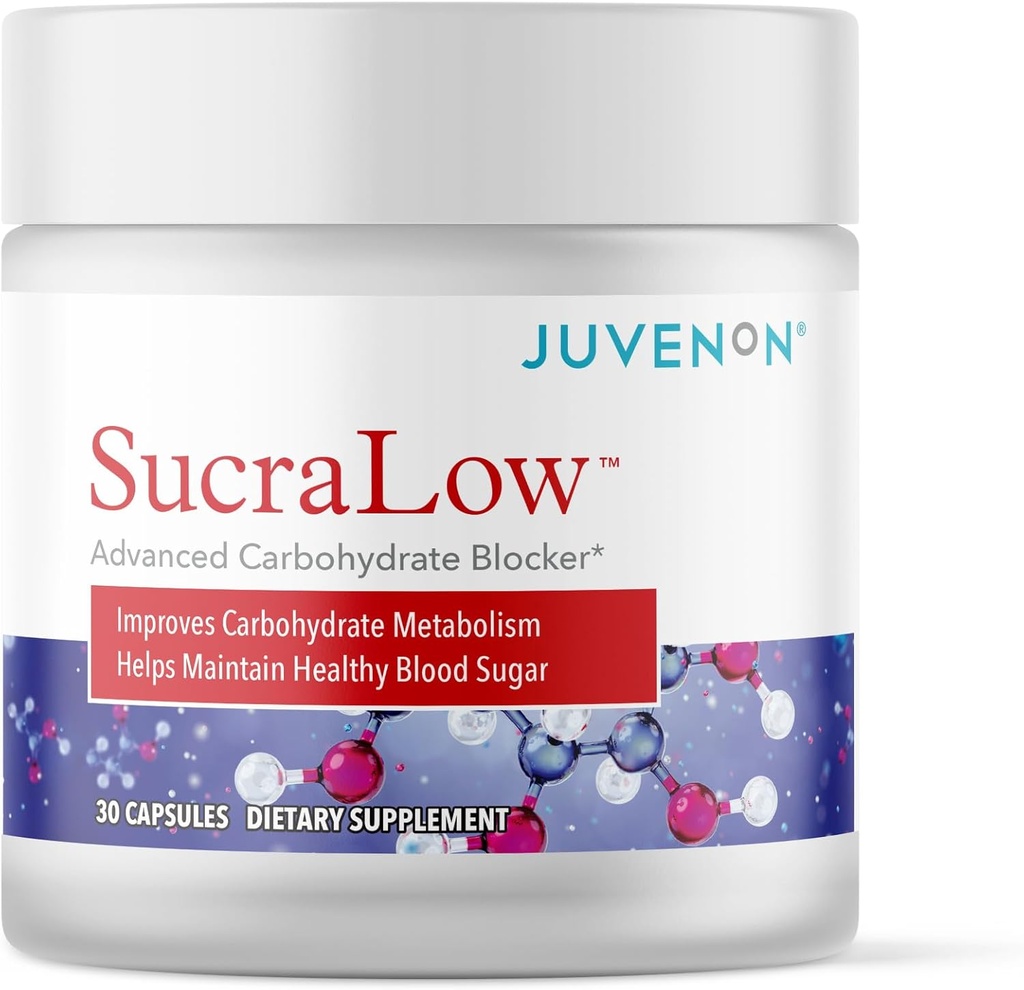 Juvenon Surcalow | Daglig kolhydratstöd & Vitalitet | Metabolism & Energy Supplement | 30 kapslar