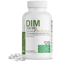 Bronson DIM Supplement 200 MG Diindolymetan med BioPerine för förbättrad absorption, östrogenmetabolism och underhåller balanserade hormonnivåer, 120 vegetariska kapslar