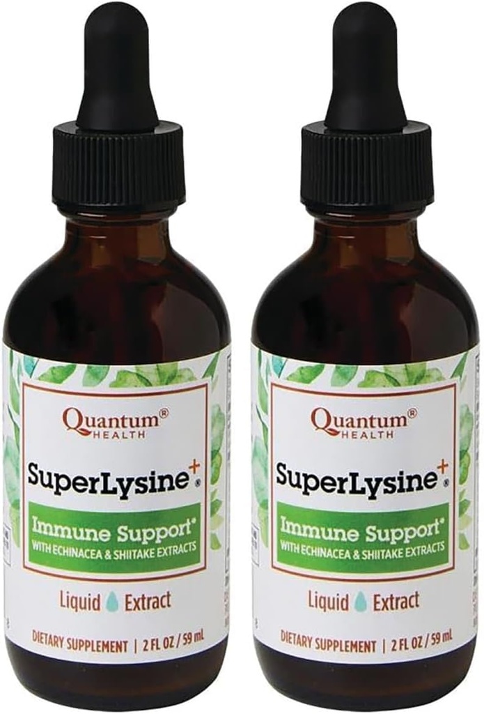 Quantum Super Lysine + Liquid Extract 2 fl oz (59 ml) Liquid (Pack of 2)