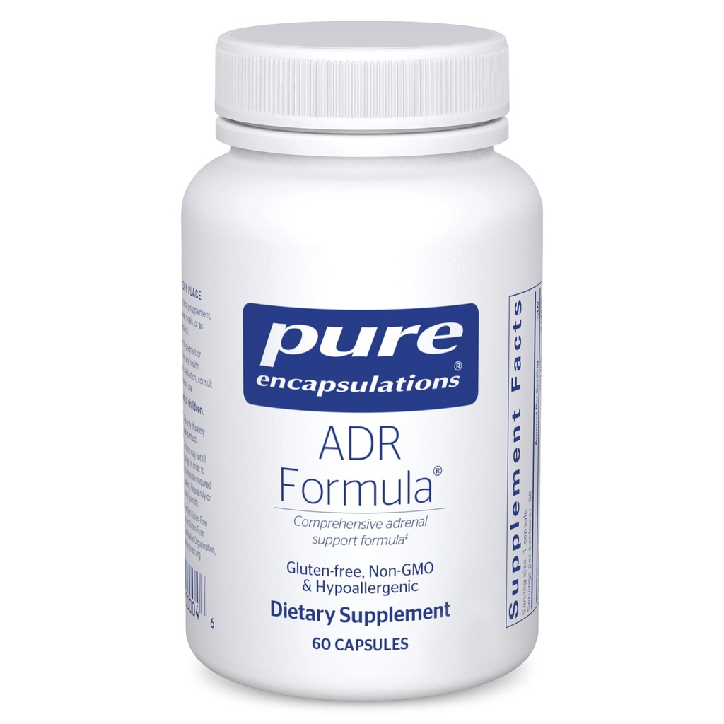 Rena inkapslingar ADR Formel | Tillägg för Immune och Adrenal Gland Function Support* | 60 kapslar