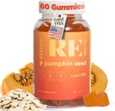 Pumpkin Seed Oil Gummies I Sugar Free Gluten Free Non GMO Organic Dietary Supplements I Hair Growth, Glowing Skin Prostate Health Urinary Tract Support I 240 Grams I Pack med 60