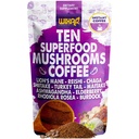 WIXAR Superfood Mushroom Coffee - Instant Coffee Powder, tio Superfood Extracts med Lion's Mane, Turkey Tail, Reishi, Chaga, Shiitake, Ashwagandha, Rhodiola Rosea, Elderberry, 5oz Mushroom Supplement