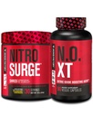Jacked Factory Nitrosurge Shred Thermogenic Pre-Workout i Blueberry Lemonade & N.O. XT Nitric Oxide Booster för Män & Kvinnor