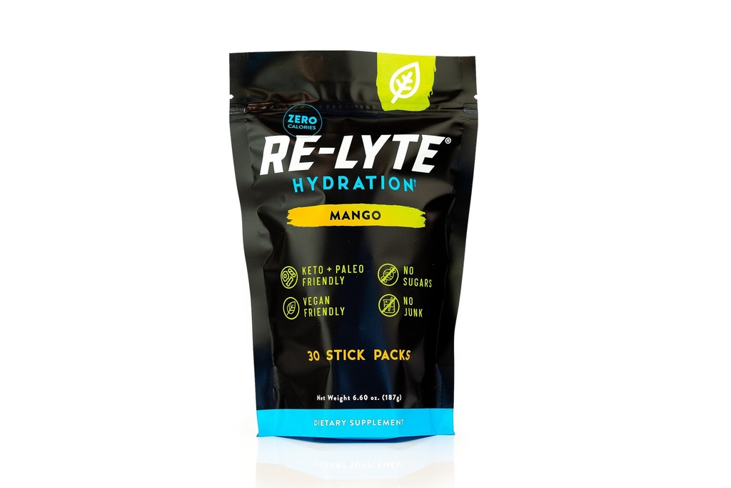 Re-Lyte Hydratio Electrolyte Drink Powder Mix (Mango) 30 Stick Packs