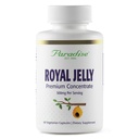 Paradise Herbs Royal Jelly, Golden Emperor, Super Potent, Ultra Pure, Vegan, Gluten Free, Non-GMO, Freeze-Dried Concentrate, 60 grevegetariska kapslar