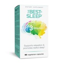 Natural Factors 3 Brains, The Best-Sleep, stöder avkoppling & Restful Sleep, Vegan, 90 kapslar