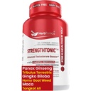 Herbtonics Testosteron Support Supplement för män - Koreanska Panax Ginseng & Tribulus Terrestris - Stöder hälsosam energi, styrka och uthållighet - 60 Vegan kapslar
