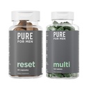 Rent för Män Multivitamin, 120 kapslar & Återställ Detox Supplement, 30 kapslar