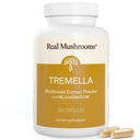 Real Mushrooms Tremella Mushroom Capsules - Organic Tremella Extract från Fruiting Body - Vegan, Non-GMO, No Fillers - för Daily Wellness Routine - 300 Count Mushroom Blend Supplements