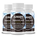 Hyaluronsyratillskott, 850mg High Bioavailable Dietary Hyaluronsyra - Avancerad gemensamt stöd med hydrolyserad Collagen, gurkmeja, glukosamin, MSM, Vitamin C - 30 tabletter (Pack av 3)
