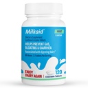 Milkaid Lactase Enzyme Chewable Tablets for Lactose Intolerance Relief | Förhindrar Gas, Bloating & Diarrhea | Fast Acting Dairy Digestive Supplement (120 tabletter, Mint)
