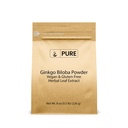 Rena originalingredienser Ginkgo Biloba Powder (8 oz) Alltid rena, inga fillers eller tillsatser, Lab Verified