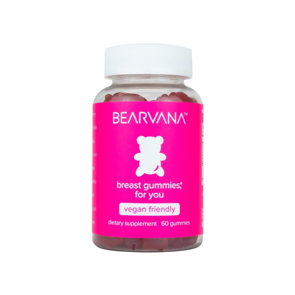 BEARVANA Top Support Gummies for Women | Support Natural Balance and Confidence | Fitness Supplement | Essential Vitamins | 9 Herbs inklusive Fenugreek, Flaxseed, Dong Quai | Berry Flavor | 60 Gummies