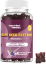 Grape Seed Sugar Beet Energy Gummies, Nitric Oxide och Blood Pressure Support, Grape Seed Extract & Non-GMO Beet Root Gummies, Grape Flavor