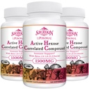1500mg Liposomal Active Hexose Correlaterade Supplement, 360 Soft Gels Beta-Glucans med Natural Mushroom Extract, Immune System, Liver Function, underhåll T-Cell & Killer Cell Aktivitet