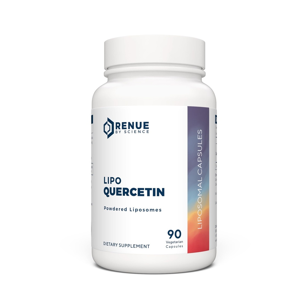 Renue By Science Quercetin | Hög styrka Liposomal Quercetin Supplements | 90 Quercitin Capsules - 150mg Quercetin per servering | Non-GMO | Made in the USA & Third-Party Tested
