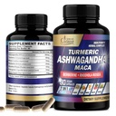 Organic Cadane Ashwagandha Supplements - Memory, Immune System & Strength Support - 7in1 Koncentrerad med gurkmeja, Maca Root, Berberine & More - 90 Vegan kapslar för 3-månaders leverans