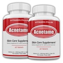 Acne Pills 2 Pack 120 Pills- Vitamin Supplements för Acne Breakouts- Hormonal Pimple tabletter för att rensa Oily Skin för kvinnor, män, tonåringar och vuxna