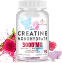 3000 MG Kreatin Monohydrat för kvinnor och män, Kreatinpiller med BCAA & Hydrolyserade Kollagen Kreatin Tabletter för Prestation & Återhämtning, Styrka, Dragon Frukt smak, 90 tabletter