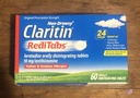Claritin RediTabs 24 timmars allergimedicin, Non-Drowsy Allergy Relief, Loratadine Antihistamin tabletter, 60 greve