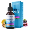 Total Immun 6-i-1 Liquid Multivitamin Supplement | 100% Daily Zinc, Vitamin D3, Vitamin C Immunity Drops Vitamin Liquid | Elderberry, Echinacea, Ginger Support för vuxna och barn | 4 uns Passion Fruit